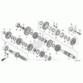 Схема вузла: Трансмісія для Honda CRF450 CRF450X