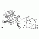 Схема вузла: Повітряний фільтр для Honda GL1500 F6C