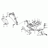 Схема узла: Выхлопная система для Honda XL650 Transalp