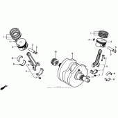 Схема узла: Коленчатый вал для Honda XL600 Transalp