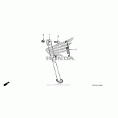 Схема вузла: Бічна підніжка для Honda CRF150 CRF150F