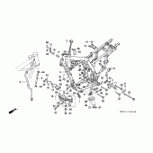Схема вузла: Рама для Honda NX650 Dominator