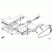 Схема узла: Задний рычаг (Маятник) для Honda CB1100