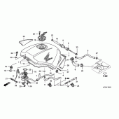 Схема узла: Топливный бак для Honda ST1300 Pan-European