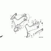 Схема узла: Боковой обтекатель для Honda ST1100 Pan-European