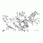 Схема вузла: Рама для Honda XR400