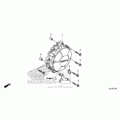 Схема вузла: Кришка генератора для Honda CBR600 CBR600RR