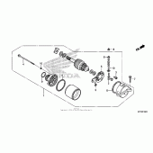 Схема узла: Стартер электрический для Honda CRF150 CRF150F