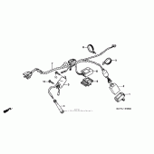 Схема вузла: Електрообладнання для Honda XR400