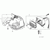 Схема узла: Задний фонарь (Стоп-сигнал) для Honda CMX250 Rebel