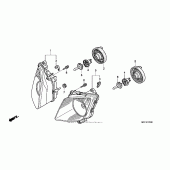 Схема вузла: Фара для Honda RVT1000R RVT RC51