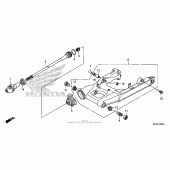 Схема узла: Задний рычаг (Маятник) для Honda ST1300 Pan-European