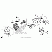 Схема вузла: Фара для Honda VT1300 Sabre