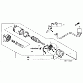 Схема узла: Стартер электрический для Honda VT1100 Shadow Aero