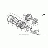 Схема вузла: Зчеплення для Honda CRF125 CRF125F
