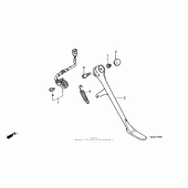 Схема узла: Подставка для Honda VT1100 Shadow Aero