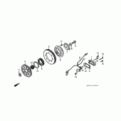 Схема узла: Привод стартера для Honda ST1100 Pan-European