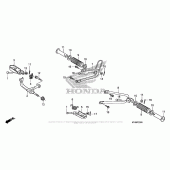 Схема вузла: Підніжки для Honda XR650