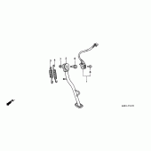 Схема узла: Подставка для Honda FX650 Vigor