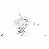 Схема вузла: Верхня траверса & Кліпон керма для Honda CMX300 Rebel