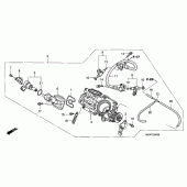 Схема узла: Дроссельная заслонка для Honda NT700 Deauville