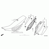 Схема вузла: Сидіння & Бічний обтічник для Honda CRF150 CRF150RB