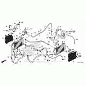 Схема вузла: Радіатор для Honda GL1800 Gold Wing F6B Bagger