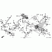 Схема вузла: Водяний насос для Honda FSC600 Silver Wing