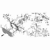 Схема вузла: Радіатор (CB1300A / CB1300S A) для Honda CB1300 Super Four