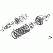 Схема вузла: Зчеплення для Honda CBR500 CBR500R