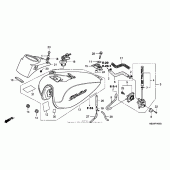 Схема вузла: Паливний бак для Honda VT750 Shadow Aero