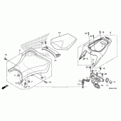 Схема вузла: Сидіння 1 для Honda CBR1000 CBR1000RR Fireblade