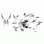 Схема вузла: Mark + stripe (7) для Honda CBR600 CBR600RR