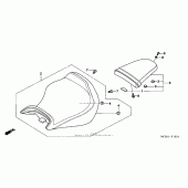 Схема узла: Сиденье (vtx1800f) для Honda VTX1800