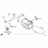 Схема вузла: Акумулятор для Honda CBR500 CBR500R
