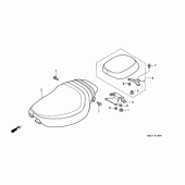 Схема узла: Сиденье для Honda VF750 Magna