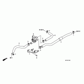 Схема вузла: Система вентиляція картера (XL125V7 / 8) для Honda XL125 Varadero