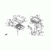 Схема вузла: Повітряний фільтр для Honda GL1500 Gold Wing Special Edition