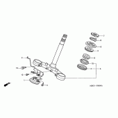 Схема узла: Рулевая траверса для Honda VFR800 VFR
