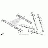 Схема узла: Распредвал & Клапан для Honda CBR600 CBR600RR