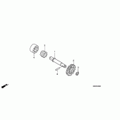 Схема узла: Масляный насос для Honda CRF450 CRF450R