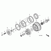 Схема вузла: Зчеплення для Honda CB1000 CB1000R