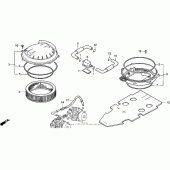 Схема вузла: Повітряний фільтр для Honda ST1100 Pan-European