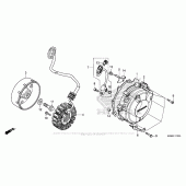 Схема вузла: Генератор для Honda VFR800 Interceptor