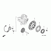 Схема вузла: Генератор / starting clutch для Honda XL1000V Varadero