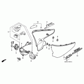 Схема вузла: Бічний обтічник для Honda VT600 Shadow VLX Deluxe