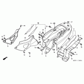 Схема вузла: Сидіння & Бічний обтічник для Honda XL1000V Varadero