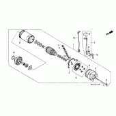 Схема узла: Стартер электрический для Honda XRV750 Africa Twin