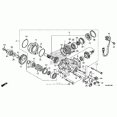 Схема вузла: Side gear case для Honda VT750 Shadow Spirit