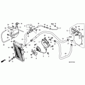 Схема вузла: Радіатор (FJS400D8) для Honda FJS400 Silver Wing